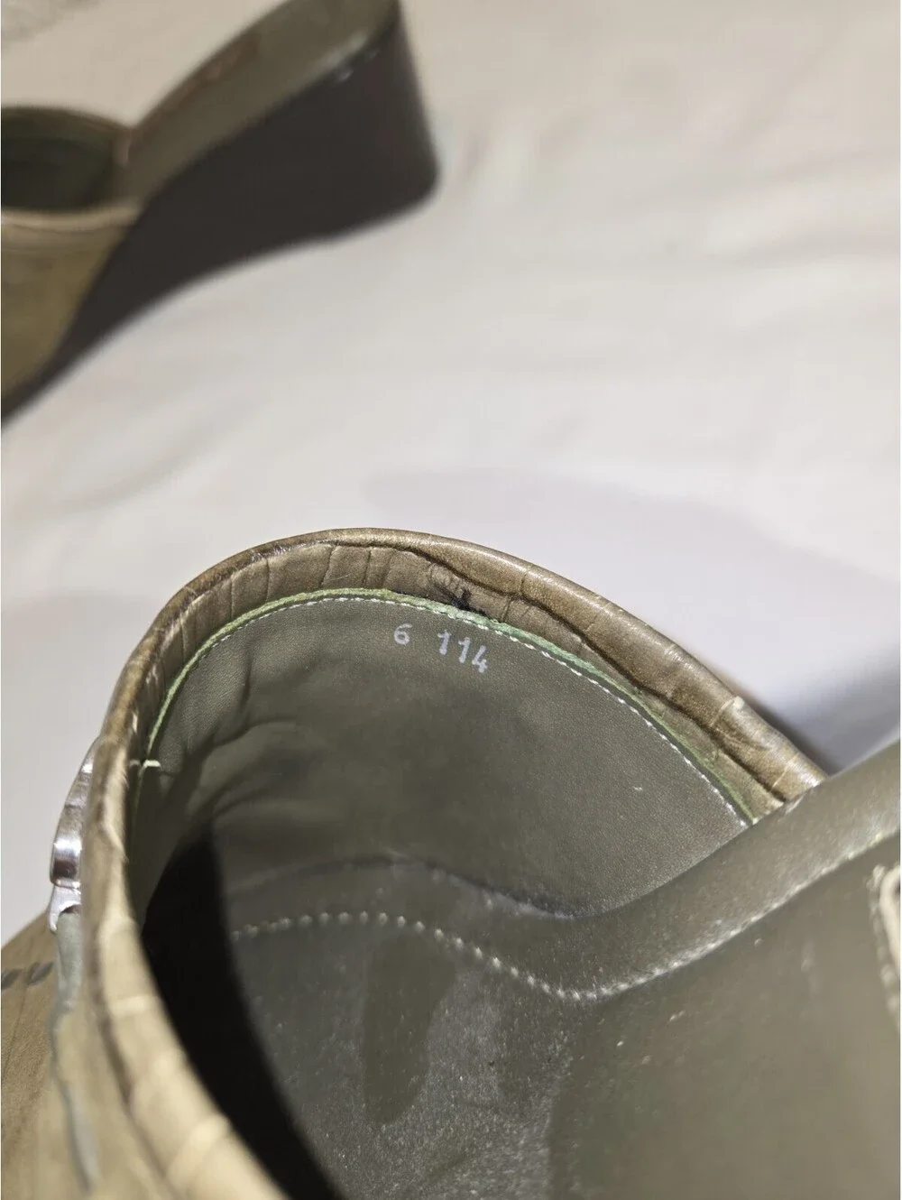 Brighton Wedge Sandals Sz 7.5 Ilsa Italy Preppy Work Party